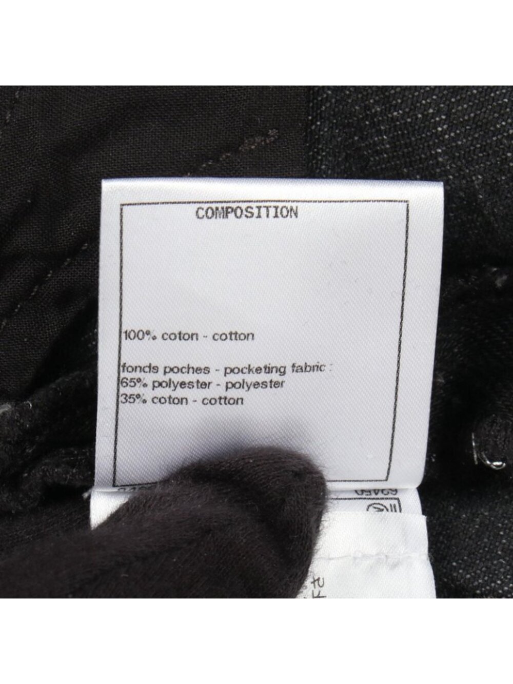 Chanel Denim Pants CC Logo Cotton - Picture 4 of 8